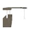 Bestar Bestar Viva 72W L-Shaped Standing Desk with Credenza in walnut grey 19850-35 - alternate 2